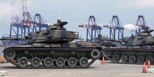 Στιγμιότυπο από στρατιωτική άσκηση των ενόπλων δυνάμεων της Ταϊβάν