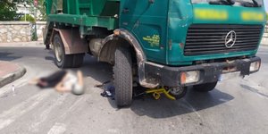 Βόλος, γυναίκα κάτω από φορτηγό