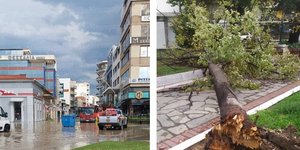Το μπουρίνι σάρωσε τον Βόλο