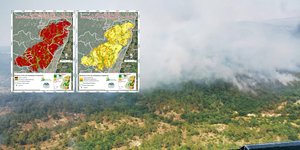 Δορυφορικές εικόνες από τη φωτιά στη Δαδιά