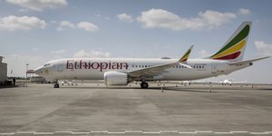 Boeing 737 Max8 της Ethiopean Airlines στο αεροδρόμιο της Αντίς Αμπέμπα