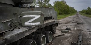 Το γράμμα «Ζ» σε ρωσικό άρμα μάχης