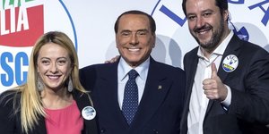 Μελόνι, Μπερλουσκόνι, Σαλβίνι