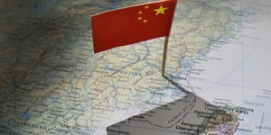 Χάρτης δείχνει την Κίνα και το αμφισβητούμενο Στενό της Ταϊβάν