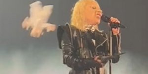 Η στιγμή που πετούν λούτρινο στην Lady Gaga 