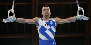 ο Λευτέρης Πετρούνιας στους κρίκους 