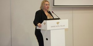Η πρόεδρος του ΣΕΓΕ, Λίνα Τσαλταμπάση