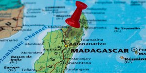 Ο χάρτης της Μαδαγασκάρης