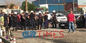 Συλλήψεις έξω από το εργοστάσιο της «Μαλαματίνα» θεσσαλονίκη