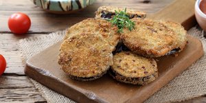 Tραγανές τηγανητές μελιτζάνες