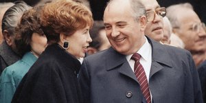 Ο Μιχαήλ Γκορμπατσόφ με την σύζυγό του Ραΐσα