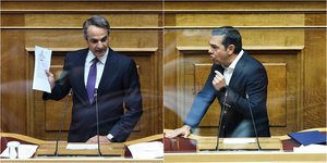 Κυριάκος Μητσοτάκης και Αλέξης Τσίπρας διασταύρωσαν τα ξίφη τους για τις παρακολουθήσεις