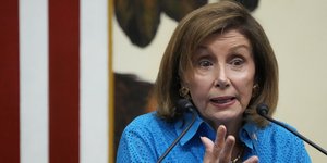 Η πρόεδρος της Βουλής των Αντιπροσώπων των ΗΠΑ, Νάνσι Πελόζι 