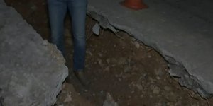Ηράκλειο καθίζηση οδόστρωμα