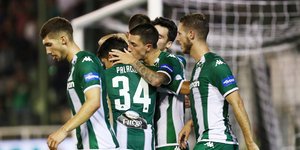 Οι πανηγυρισμοί των παικτών των Γιοβάνοβιτς