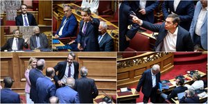 Παραπολιτικά στιγμιότυπα από τη συζήτηση στη Βουλή για τις παρακολουθήσεις