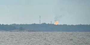 Φλόγες σε σταθμός συμπίεσης φυσικού αερίου στη Ρωσία ορατές από τη Φινλανδία