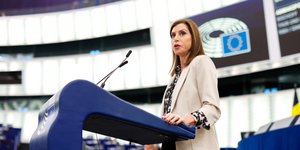 Η Άννα-Μισέλ Ασημακοπούλου στο ευρωκοινοβούλιο