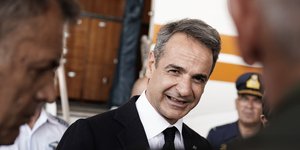 Κυριάκος Μητσοτάκης στο αεροπλάνο που δώρισε η Ελλάδα στην Κύπρο