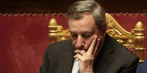 O απερχόμενος πρωθυπουργός της Ιταλίας, Μάριο Ντράγκι 