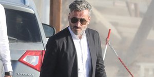 O Γιώργος Μαυρίδης στη βάφτιση του Σάκη Τανιμανίδη