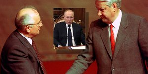 Μιχαήλ Γκορμπατσόφ Βλαντίμιρ Πούτιν Μπόρις Γέλτσιν