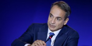 Ο Κυριάκος Μητσοτάκης στη ΔΕΘ / Φωτογραφία: INTIME