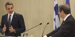 Κυριάκος Μητσοτάκης και Νίκος Αναστασιάδης