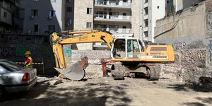 Το εργοτάξιο όπου εντοπίστηκαν οι οβίδες στη Θεσσαλονικη