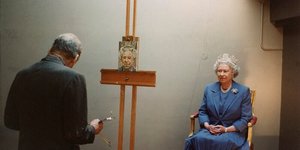 Βασίλισσα Ελισάβετ Λούσιαν Φρόιντ πορτραίτο