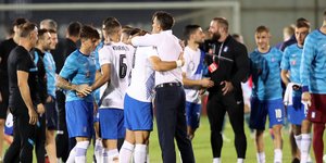 Πανηγυρισμοί στη νίκη της Εθνικής επί της B.Ιρλανδίας