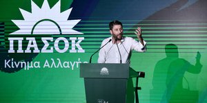 Ο πρόεδρος του ΠΑΣΟΚ, Νίκος Ανδρουλάκης