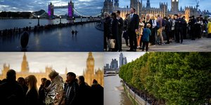 Κηδεία βασίλισσας Ελισάβετ, ουρές στο Λονδίνο