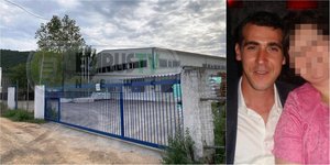 Αριστερά η μονάδα εκτροφής πέστροφας στην Πρέβεζα όπου έγινε η φονική έκρηξη, δεξιά ο ένας από τους δύο νεκρούς Γ. Φ