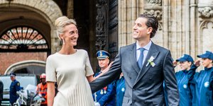 πριγκίπισσα Λάουρα του Βελγίου με νυφικό 