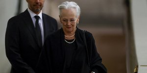 Βασίλισσα Μαργαρίτα της Δανίας στην κηδεία της Ελισάβετ