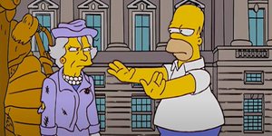 Η βασίλισσα Ελισάβετ σε επεισόδιο των Simpsons