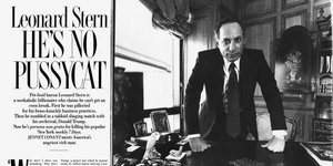Το αφιέρωμα του Vanity Fair στο Στερν το 1990, που τον χαρακτήριζε τον πιο θυμωμένο άνθρωπο στη Νέα Υόρκη