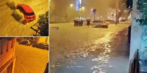 Πλημμύρισαν δρόμοι από την κακοκαιρία
