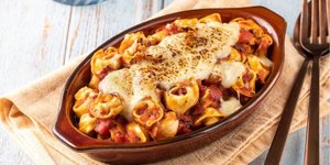 Τορτελίνια φούρνου με σάλτσα ντομάτας από τον σεφ, Γιώργο Τσούλη