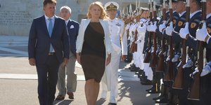 Ο Μιλτιάδης Βαρβιτισιώτης με την Πρόεδρο της Σλοβακίας Ζουζάνα Καπούτοβα