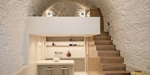 παραδοσιακό πέτρινο θολάρι loft