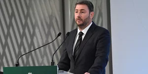 Ο Νίκος Ανδρουλάκης στην ομιλία του κατά την εκδήλωση στη μνήμη της Φώφης Γεννηματά
