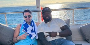 Κωνσταντίνος Αργυρός και 50 cent σε γιοτ