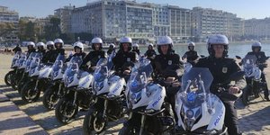 Οι νέες κινέζικες μοτοσυκλέτες της ελληνικής αστυνομίας.