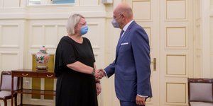 ΥΠΕΞ: Συνάντηση Ν. Δένδια με την πρέσβη της Λιθουανίας