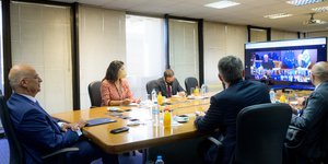 Ο Νίκος Δένδιας συμμετείχε μέσω τηλεδιάσκεψης στο Συμβούλιο Σύνδεσης μεταξύ της ΕΕ - Ισραήλ