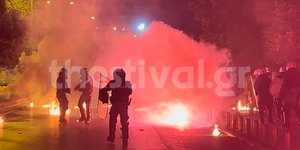 Επεισόδια στη Θεσσαλονίκη με μολότοφ και χημικά