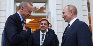 Οι πρόεδροι Τουρκίας και Ρωσίας, Ρετζέπ Ταγίπ Ερντογάν και Βλαντίμιρ Πούτιν