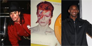 Μάικλ Τζάκσον, Ντέιβιντ Μπόουι, Κόμπι Μπράιαντ  celebrities